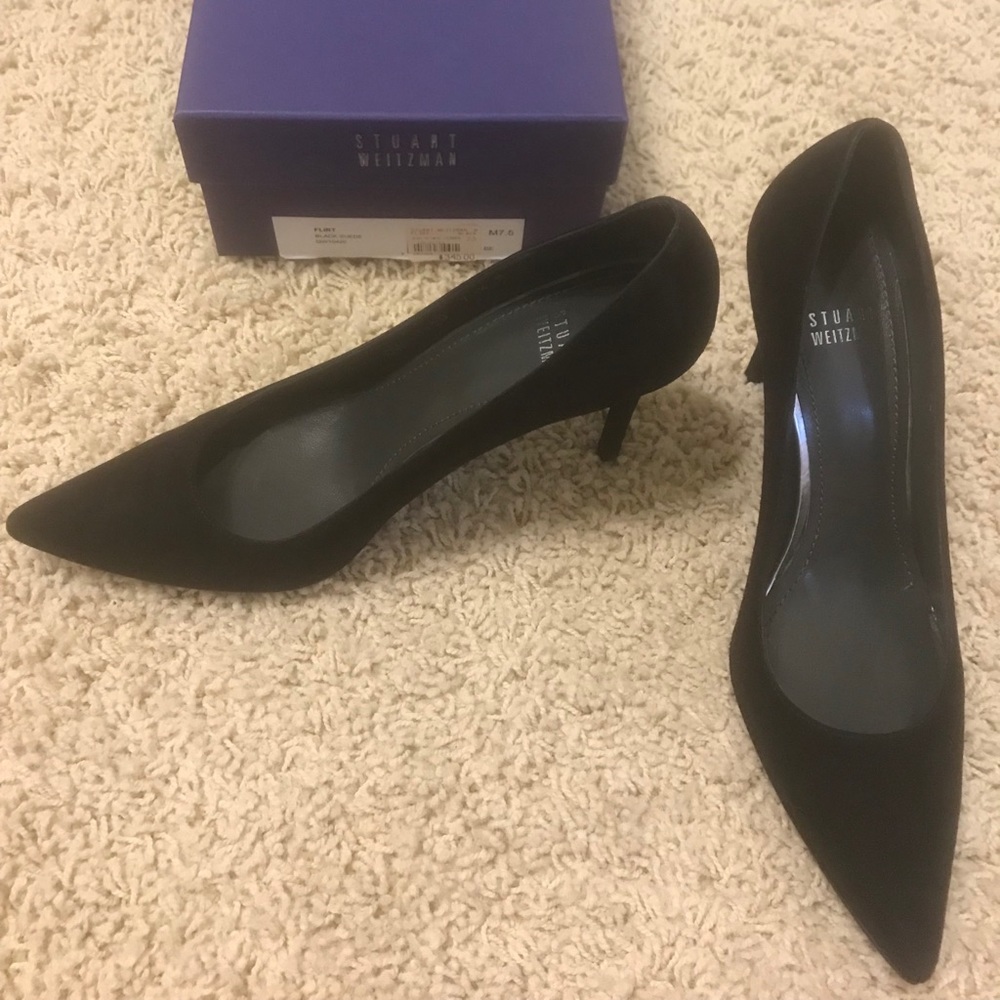 Stuart Weitzman point toe pumps